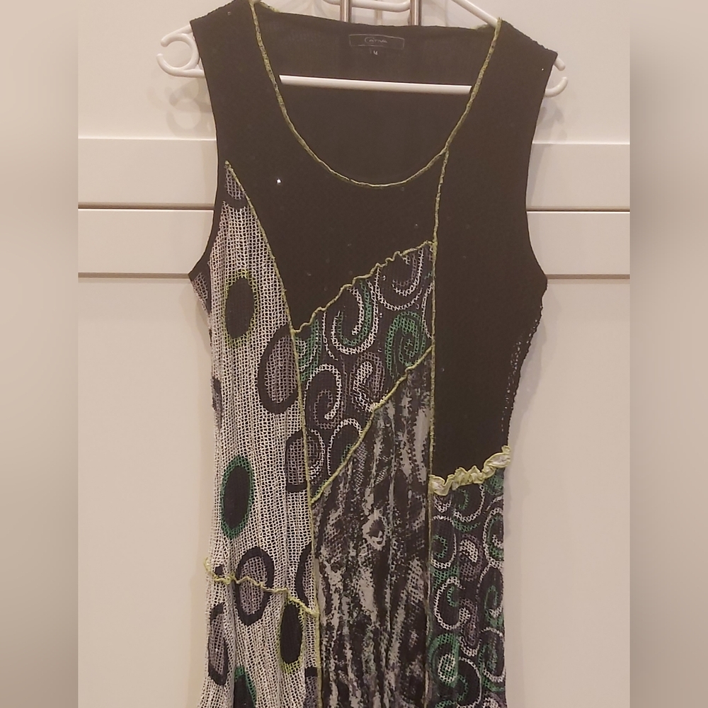 🌼 Cativa Sleeveless Midi Dress